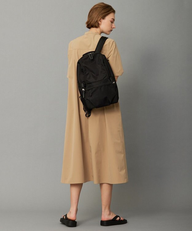 ICB 【人気のため新色追加・A4サイズ収納可・撥水】８ポケットナイロンリュック ブラック系