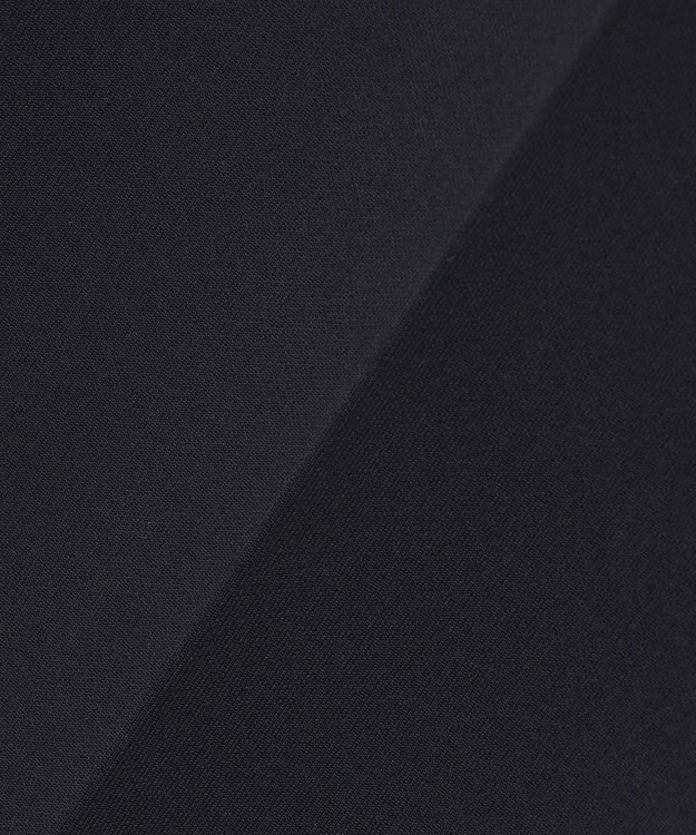 ICB L 【洗える】ミリオーネダンボールニット ワイドストレートパンツ ネイビー系