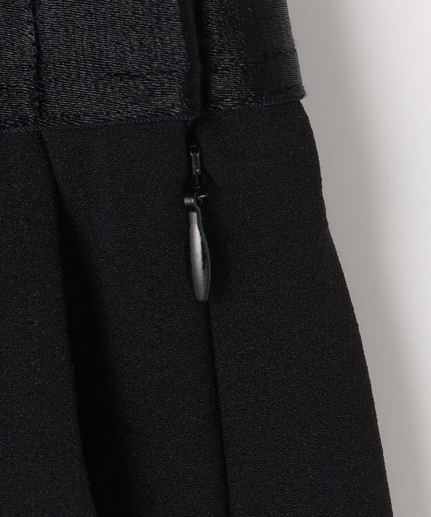 自由区 L 【17号サイズまで展開・SHIHOさん着用】ジョーゼットニット パンツ ブラック