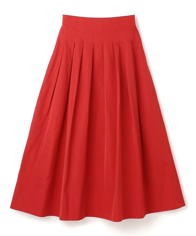 uncrave ヴィンテージタフタ フレアスカート レッド