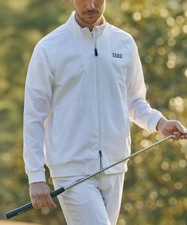 ZERO HALLIBURTON クールドッツ カモフラージュ ブルゾン ZHG-A4S10A 82822 ゴルフウェア ホワイト