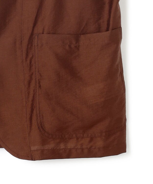 UNFILO MENS ライトウェイトシアー テーラードジャケット ダークブラウン