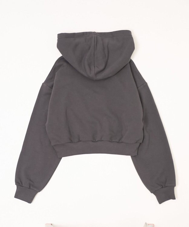 WEGO グラフィックショートパーカー ダークグレー