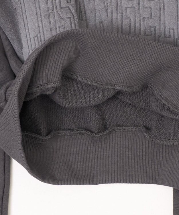 WEGO グラフィックショートパーカー ダークグレー