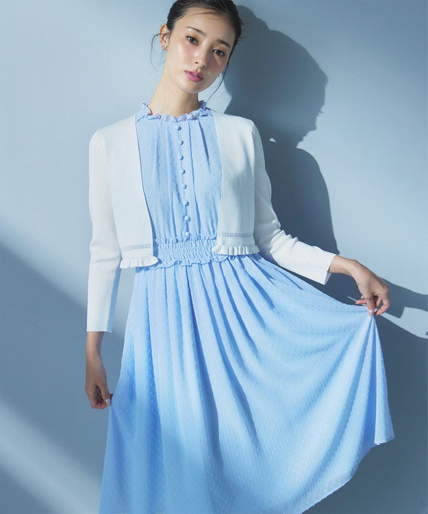 TOCCA 【洗える・消臭】STEP IN PUDDLE ドレス スカイブルー系