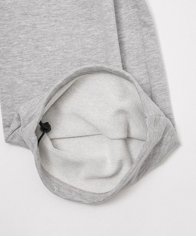 WEGO 【ユニセックス着用ITEM/ウエストゴム/MLサイズ展開】ワイドスウェットカーゴパンツ 杢グレー