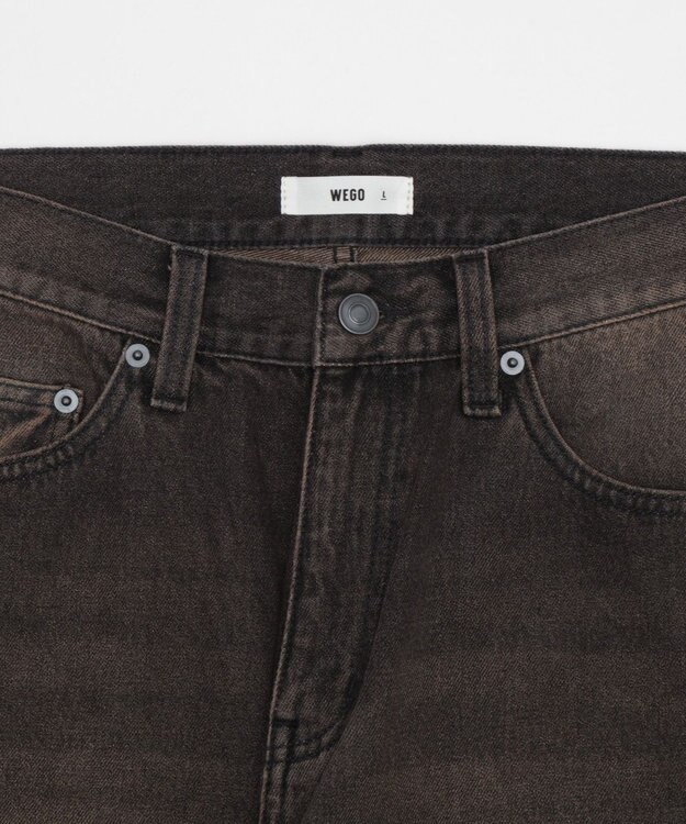 WEGO 【ユニセックス着用ITEM/ウエスト調整可】フレアデニムパンツ デニムブラックソノタ