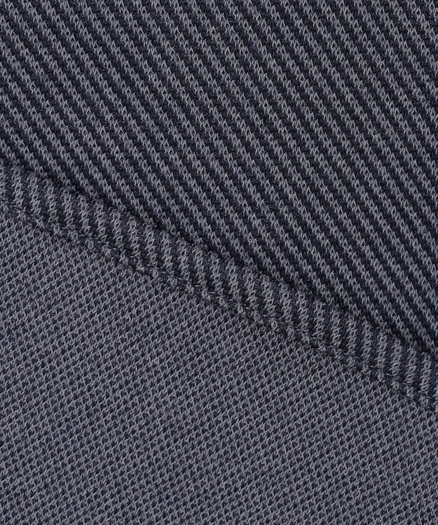 J.PRESS MEN ウールコットン ダブルカバーツイルシャツ ネイビー系