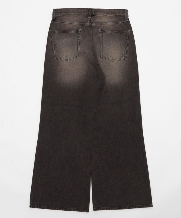 WEGO 【ユニセックス着用ITEM/ウエスト調整可】フレアデニムパンツ デニムブラックソノタ