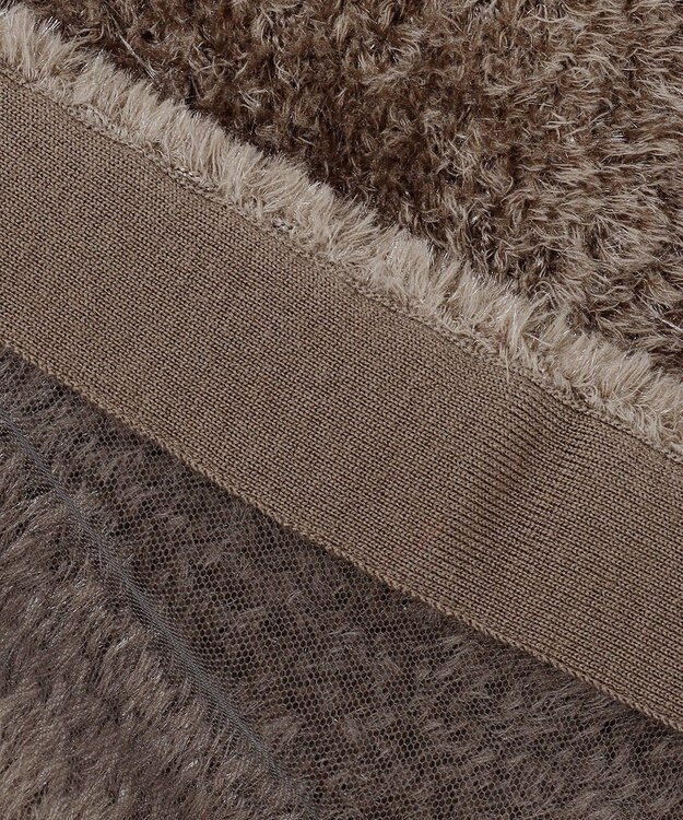 自由区 【カトリエムブーケ】Gilet de fourrure ファージレ モカ