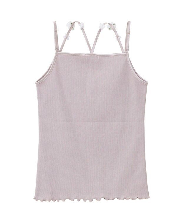 earth music&ecology フラワーモチーフキャミ Pink