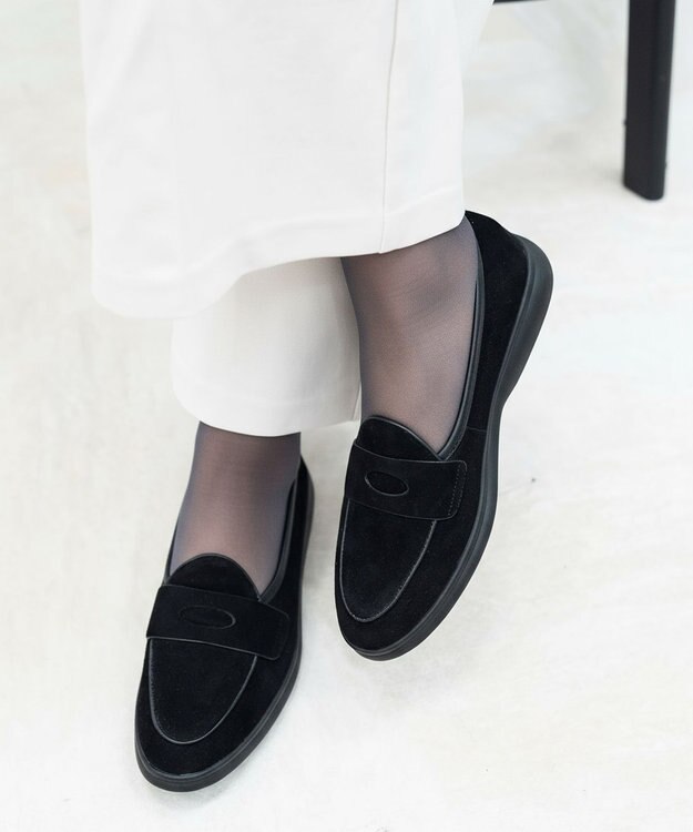 APOM 本革ベルジャンシューズ20 ブラックスエード