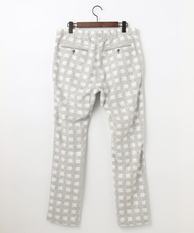 JOSEPH ABBOUD MOUNTAIN 【SPACE／UNISEX】フランネルジャージーチェック パンツ ライトグレー系3