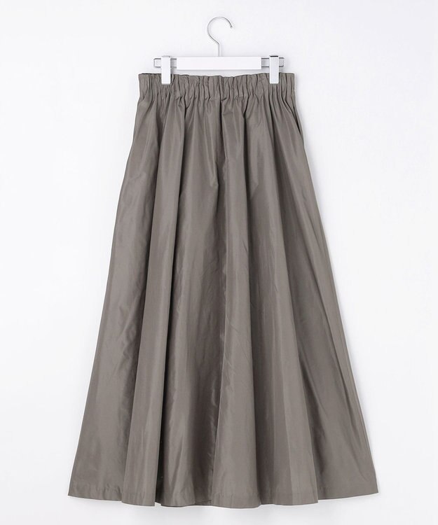 自由区 【カトリエムブーケ】Jupe en taffetas フレアスカート グレー