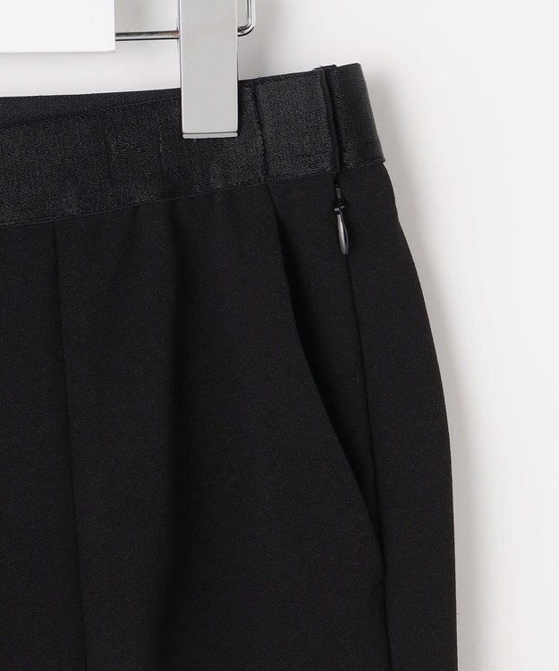 自由区 L 【17号サイズまで展開・SHIHOさん着用】ジョーゼットニット パンツ ブラック