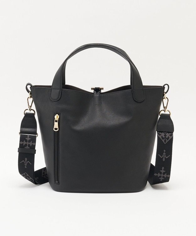 russet 《WEB限定》ソフトレザー2WAYミニトートバッグ(CE-1672-WEB) Black