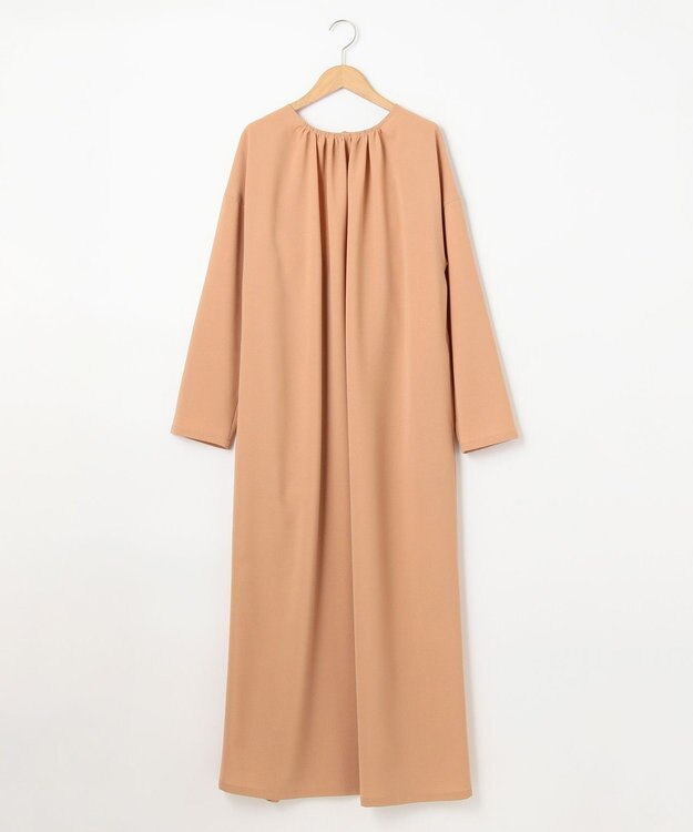 #Newans 【洗える】プルンプクロスバックオープンワンピース ピンク系