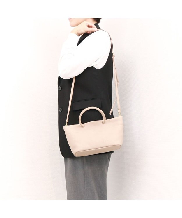 UNBILLION ペルケ perche / 姫路レザー丸手ハンドル2wayショルダー オーク