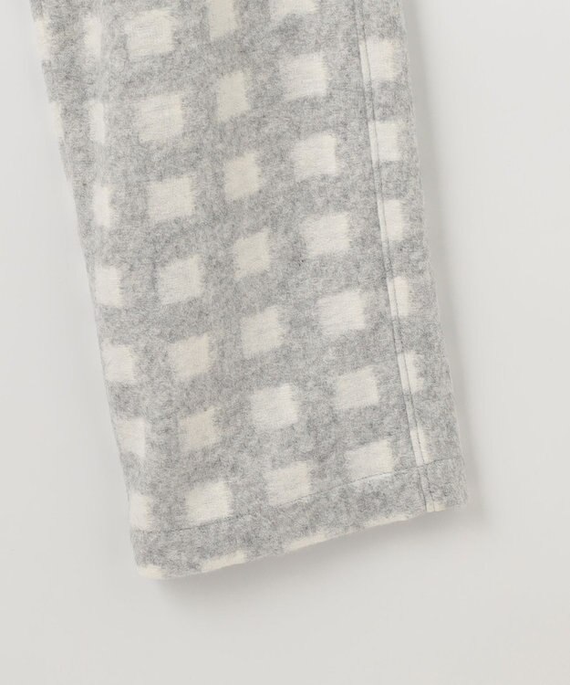 JOSEPH ABBOUD MOUNTAIN 【SPACE／UNISEX】フランネルジャージーチェック パンツ ライトグレー系3