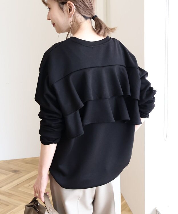 AMERICAN HOLIC 【WEB限定】バックフリルポンチプルオーバー Black