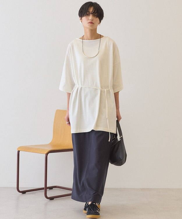 AMERICAN HOLIC 【2WAY】バックタックチュニック Off White