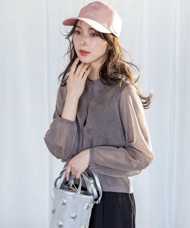 ANY SIS 【UVカット・洗える】シャインカット キャップ ピンク