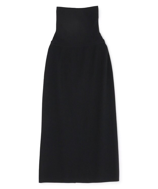 BEIGE， 【ロングセラー】LAURA / ストレッチ Iラインニットスカート Black