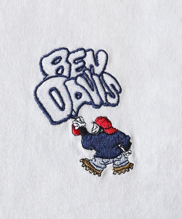 WEGO 【ユニセックス着用ITEM/SMLサイズ展開】別注BENDAVISワンポイントT（SS） ホワイト