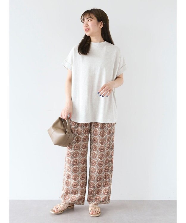 Green Parks 汗染み防止プチハイネックプルオーバー Light Gray Mixture