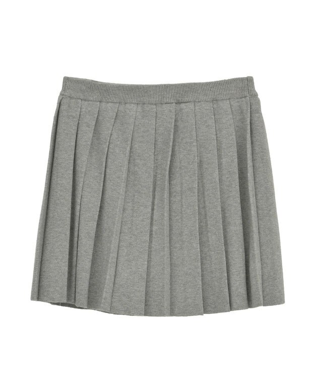 earth music&ecology ニットプリーツスカート Gray