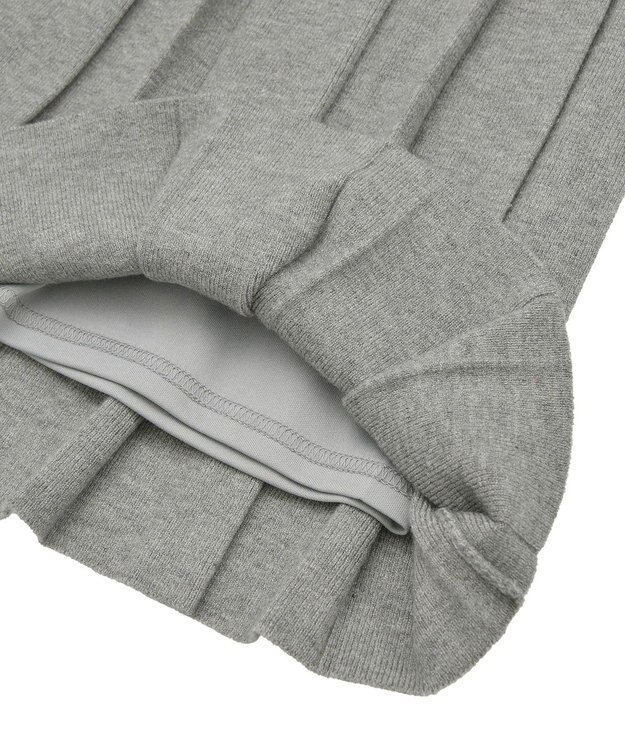earth music&ecology ニットプリーツスカート Gray