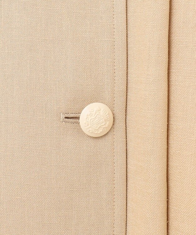 GRACE CONTINENTAL テーラーフレアワンピース ベージュ