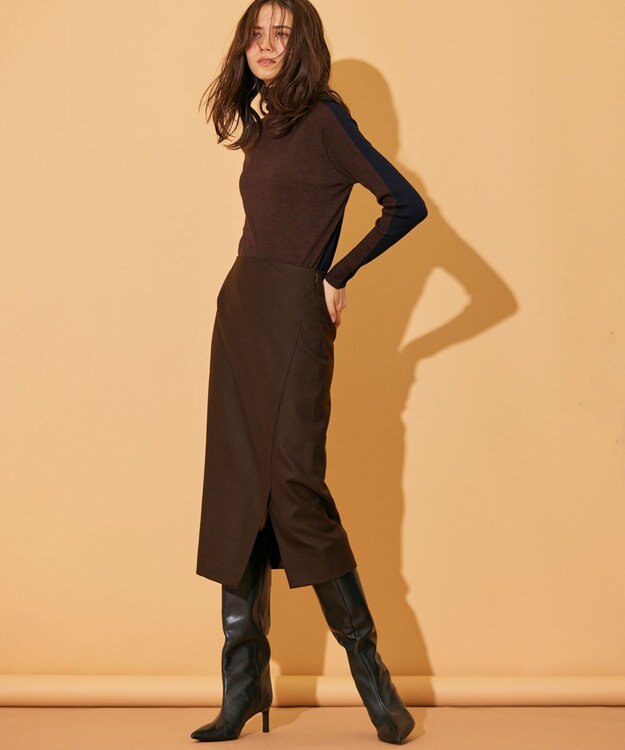 BEIGE， 【WEB限定・S-size】MONTE ROSA / Iラインスカート Brown