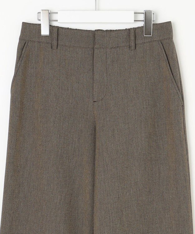 J.PRESS LADIES 【WEB限定カラーあり】T/Rアルガンシルク ワイド パンツ ブラウン系