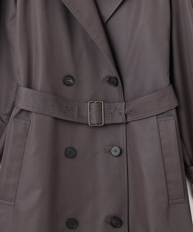 ICB TCシャンブレーツイル 2WAYトレンチコート チャコール系