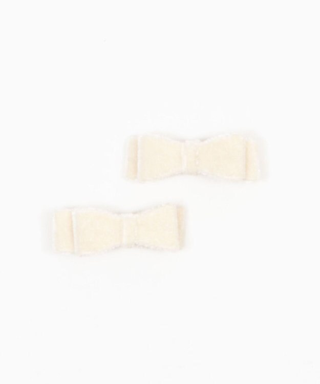 WEGO L2Pベロアリボンクリップ オフホワイト