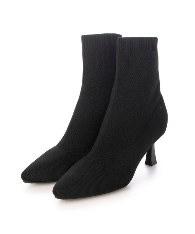 MODE ET JACOMO <noyau>ストレッチショートブーツ ブラック