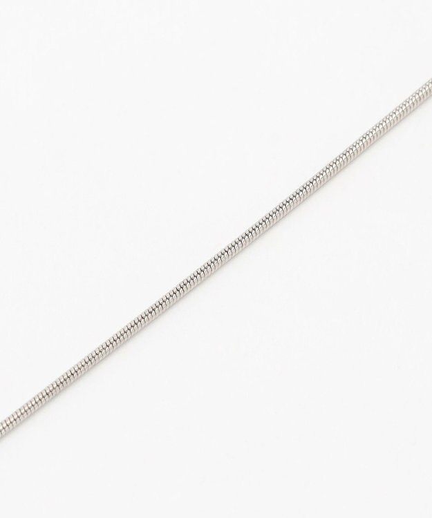 ANY SIS フェイクパールラリエット ネックレス シルバー