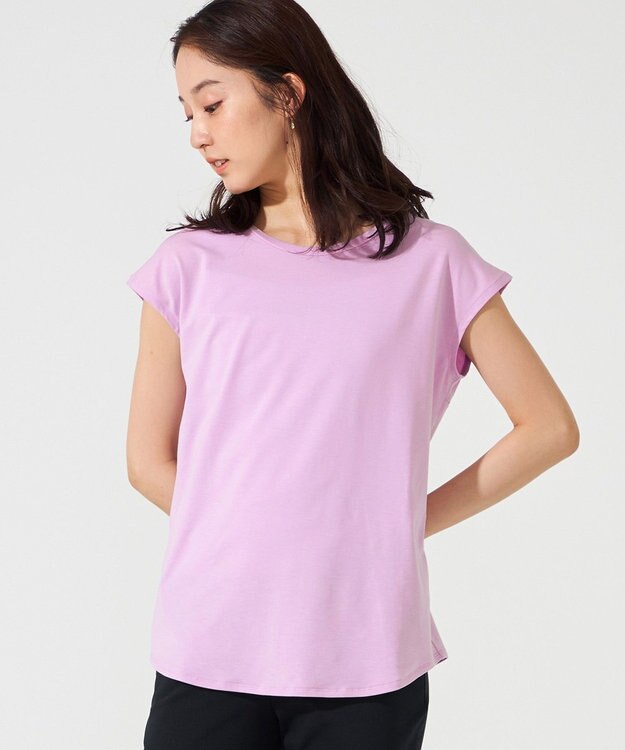 Chacott Chacott BALANCE ツイストアクセント2WayTシャツ アイリス