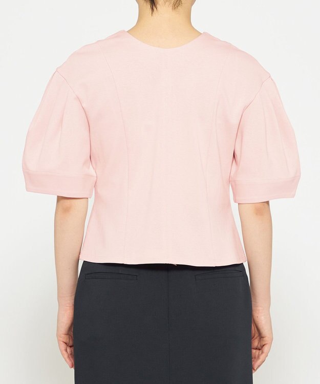 uncrave 【接触冷感・UVカット】ダブルフェイスジャージー 2WAYブラウス（uncrave STANDARD） ピンク