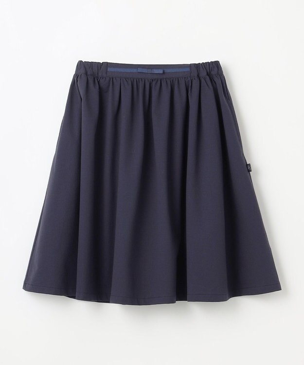 組曲 KIDS 【150-170㎝】ソロナギャザー スカート ネイビー系
