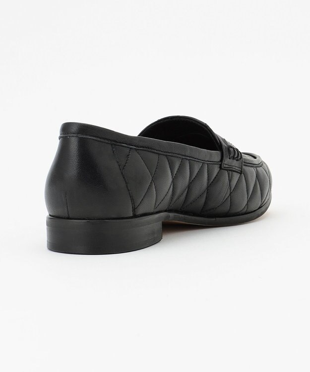 23区 キルティング ローファー ブラック系