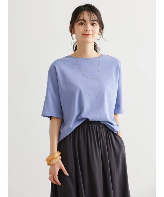 AMERICAN HOLIC ＵＶカット　コクーン半袖カットプルオーバー Charcoal Gray