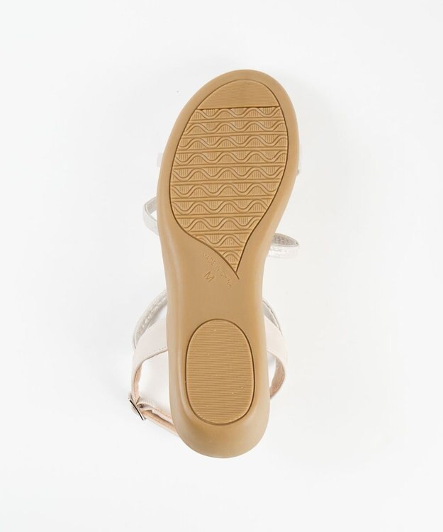 BONTRE 【pied du lapan/ピエドラパン】ナローストラップソールサンダル/50759ZI シルバー