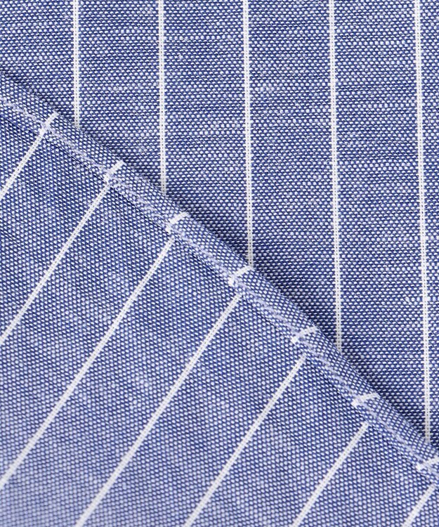 J.PRESS MEN 【WEB・一部店舗限定】コットンリネンストライプシャツ ネイビー系1