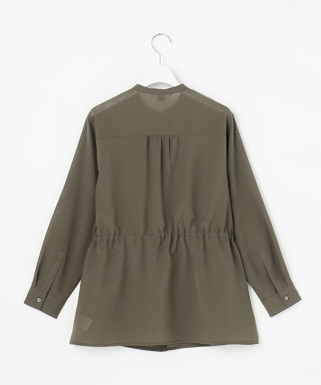 J.PRESS LADIES S RELAXION Sheer ボイル ブラウス カーキ系