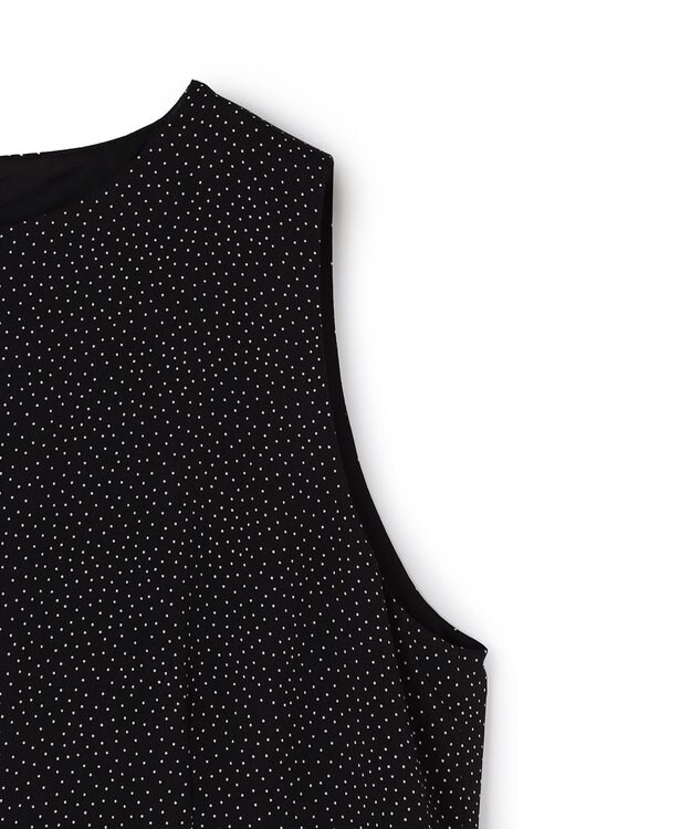 uncrave ドットプリント オールインワン ブラック×ホワイト