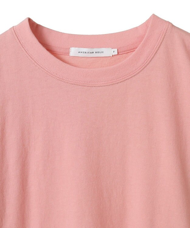 AMERICAN HOLIC ガーメントダイ加工無地Ｔシャツ Pink