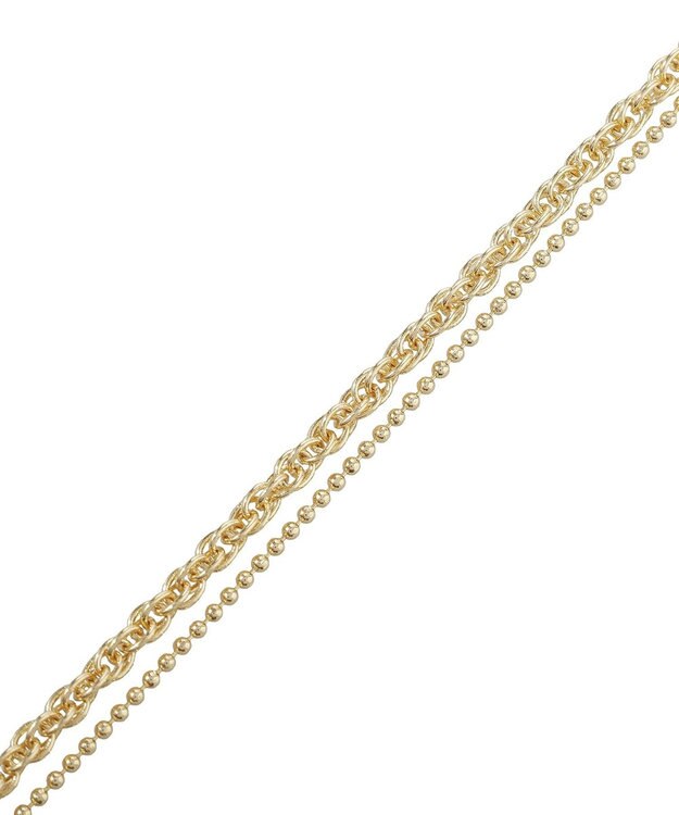 AMERICAN HOLIC 2WAYチェーンMIXネックレス Gold