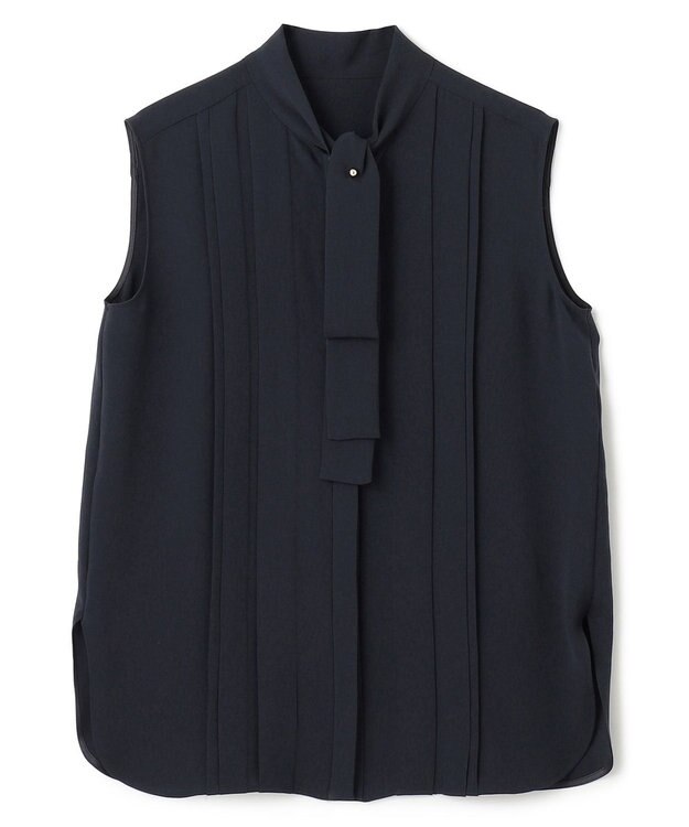 BEIGE， 【S-size】MARIGNY / ボウタイブラウス Navy